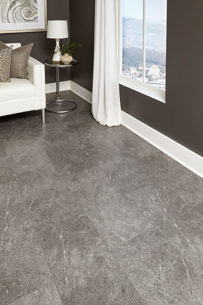 6mm Southbank Sandstone HDPC® Waterproof Luxury Vinyl Tile Flooring 12 in. Wide x 24 in. Long