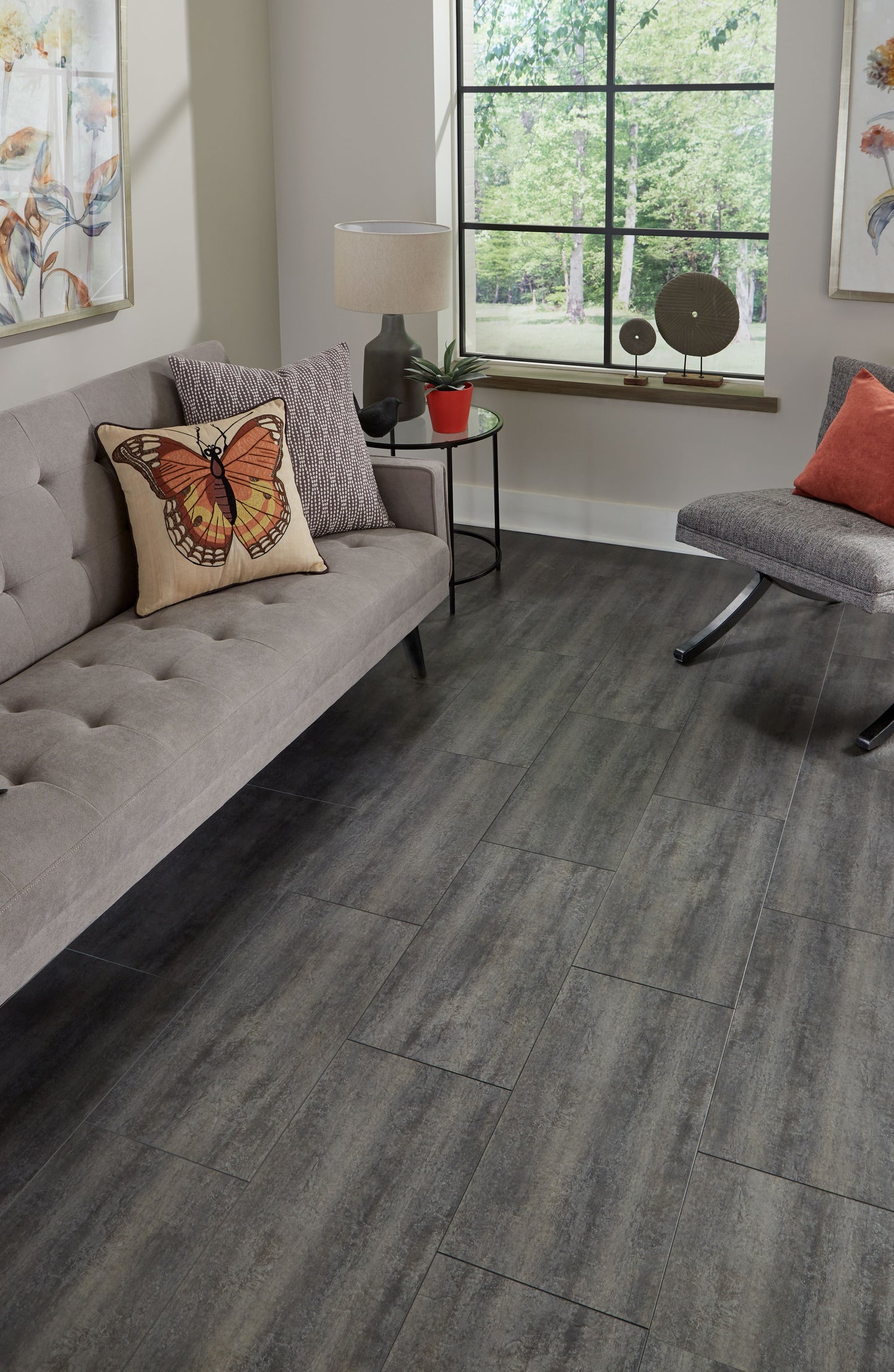 6mm Bronzite HDPC® Waterproof Luxury Vinyl Tile Flooring 12 in. Wide x 24 in. Long