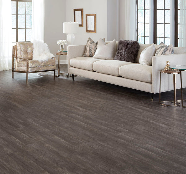 4mm Twilight Gray Wood HDPC® Waterproof Luxury Vinyl Plank Flooring 9.13 in. Wide x 48 in. Long