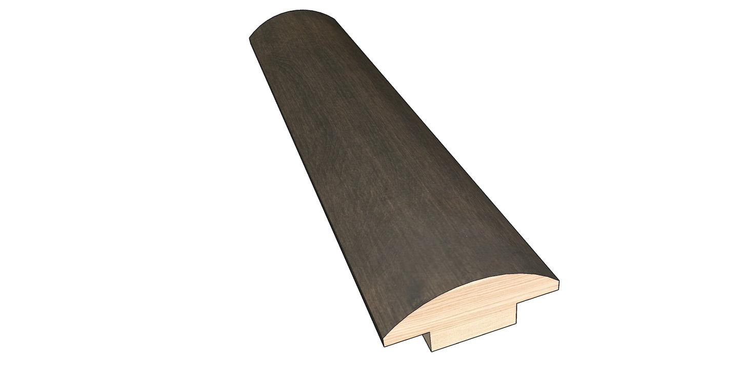 Tanned Leather 0.445 in. Thick x 1.50 in. Width x 78 in. Length Hardwood T-Molding
