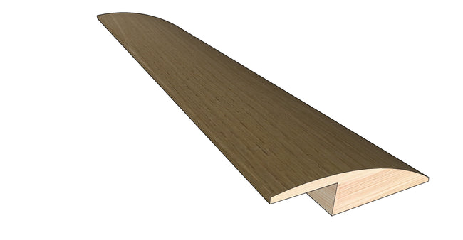 Honeytone White Oak 0.50 in. Thick x 1.50 in. Wide x 78 in. Length Hardwood Overlap Reducer Molding
