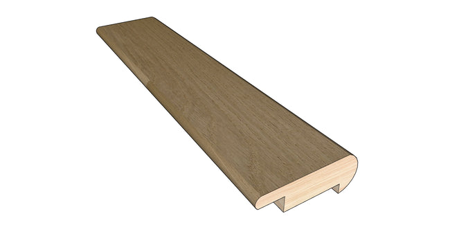 Honeytone White Oak 0.80 in. Thick x 2 in. Width x 78 in. Length Hardwood Overlap Stair Nose Molding