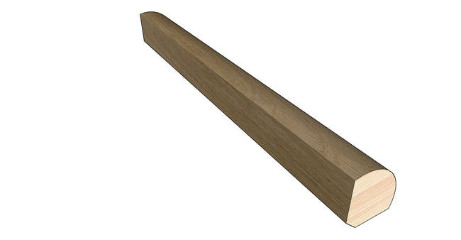 Honeytone White Oak 0.75 in. Thick x 0.75 in. Width x 78 in. Length Hardwood Quarter Round Molding
