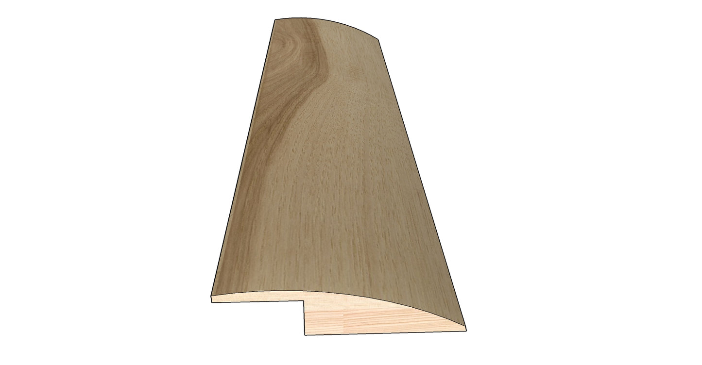 Natural Hickory 0.50 in. Thick x 1.50 in. Wide x 78 in. Length Hardwood Overlap Reducer Molding
