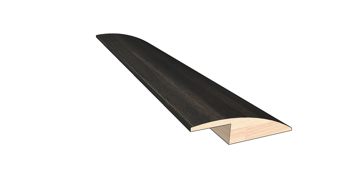 Shadow Gray 0.50 in. Thick x 1.50 in. Wide x 78 in. Length Hardwood Overlap Reducer Molding