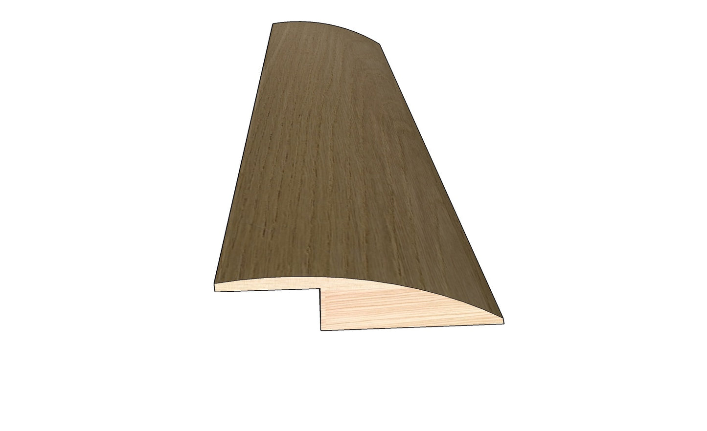 Manor 0.50 in. Thick x 1.50 in. Width x 78 in. Length Overlap Reducer Hardwood Molding