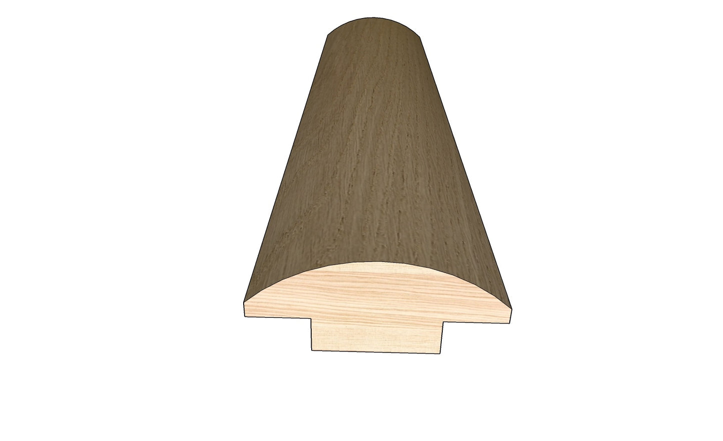 Manor 0.445 in. Thick x 1.50 in. Width x 78 in. Length Hardwood T-Molding
