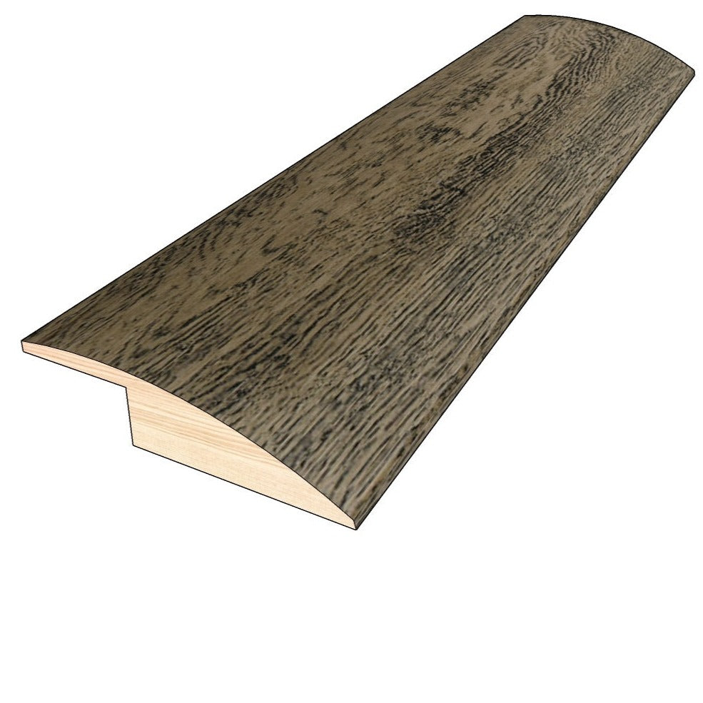 Weathered Oak 0.50 in. Thick x 1.50 in. Width x 78 in. Length Overlap Reducer Hardwood Molding