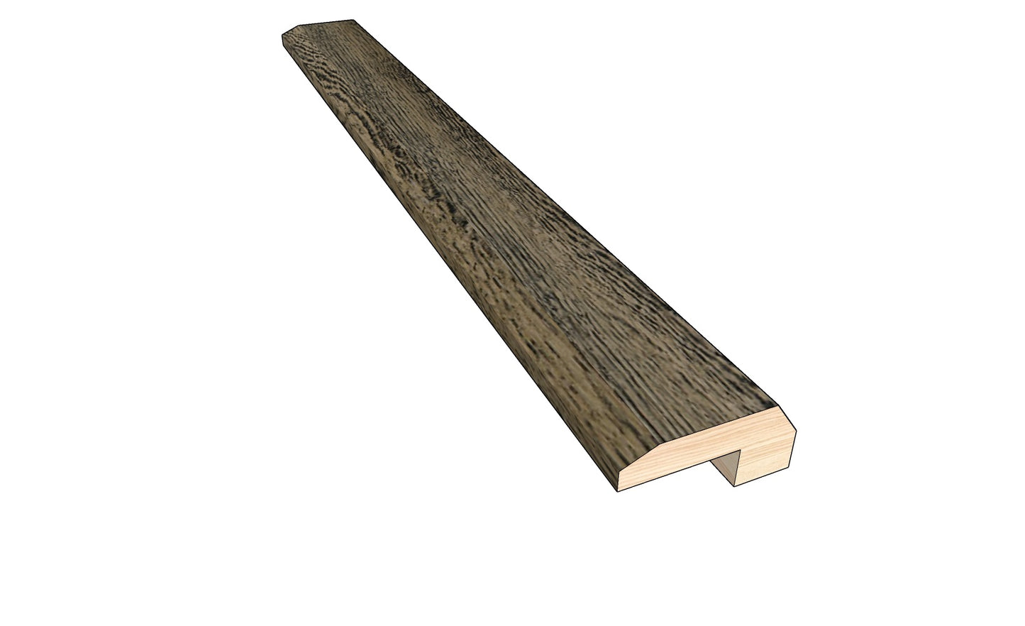 Weathered Oak 0.523 in. Thick x 1.50 in. Width x 78 in. Length Hardwood Threshold Molding