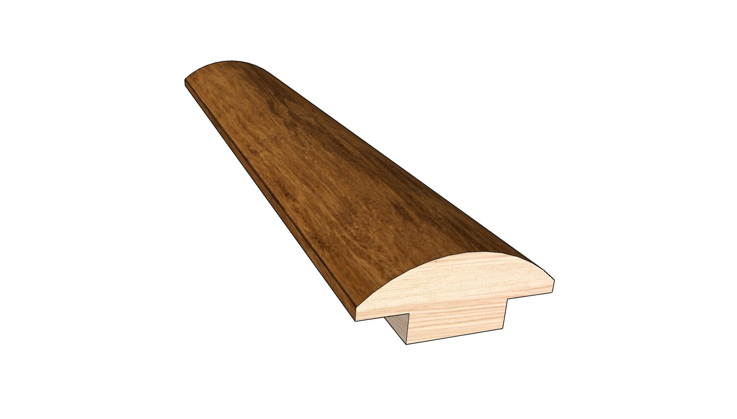 Honeystone 0.445 in. Thick x 1.50 in. Width x 78 in. Length Hardwood T-Molding