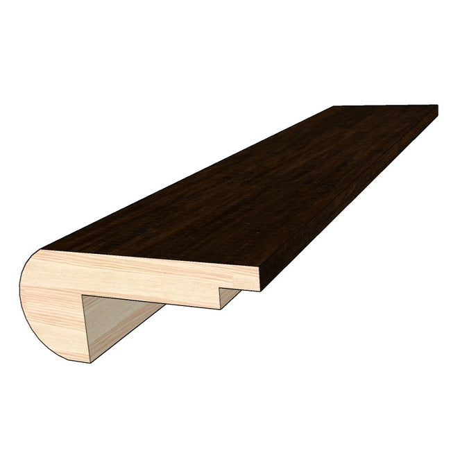 Cognac 0.80 in. Thick x 2 in. Width x 78 in. Length Overlap Stair Nose Molding