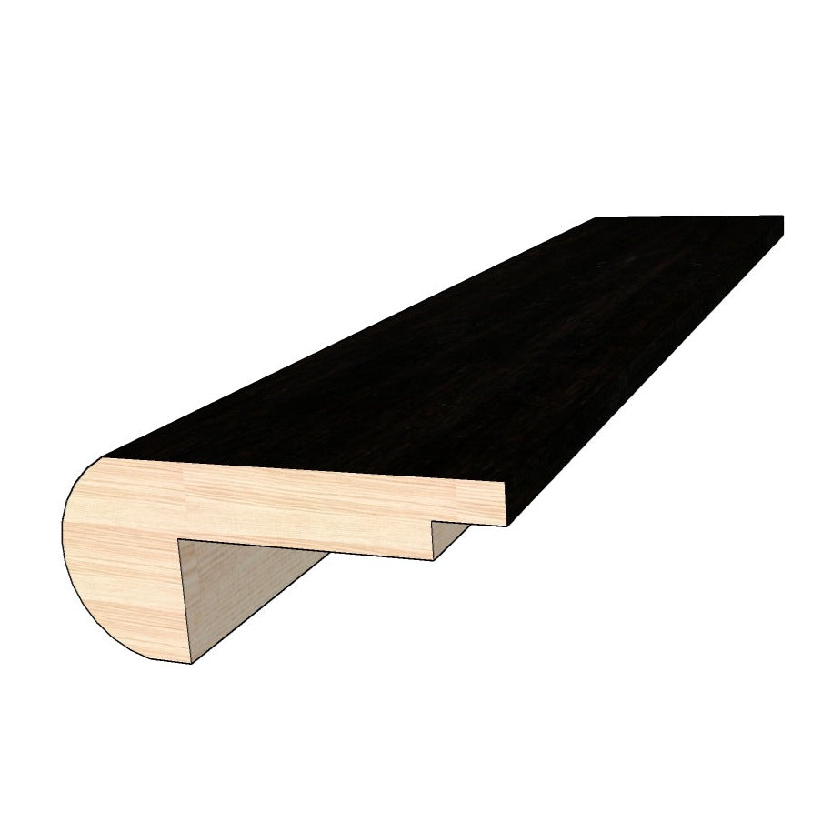 Dark Night 0.80 in. Thick x 2 in. Width x 78 in. Length Overlap Stair Nose Molding