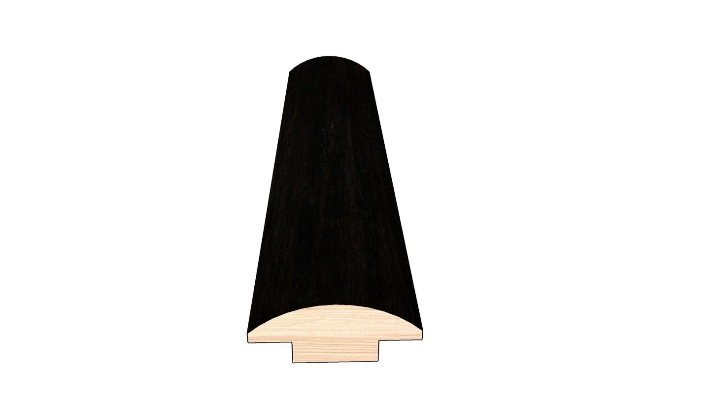 Dark Night 0.445 in. Thick x 1.50 in. Width x 78 in. Length Hardwood T-Molding