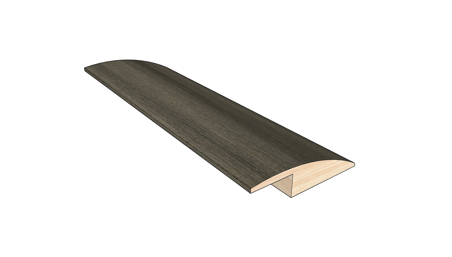 Gunmetal 0.50 in. Thick x 1.50 in. Width x 78 in. Length Overlap Reducer Hardwood Molding