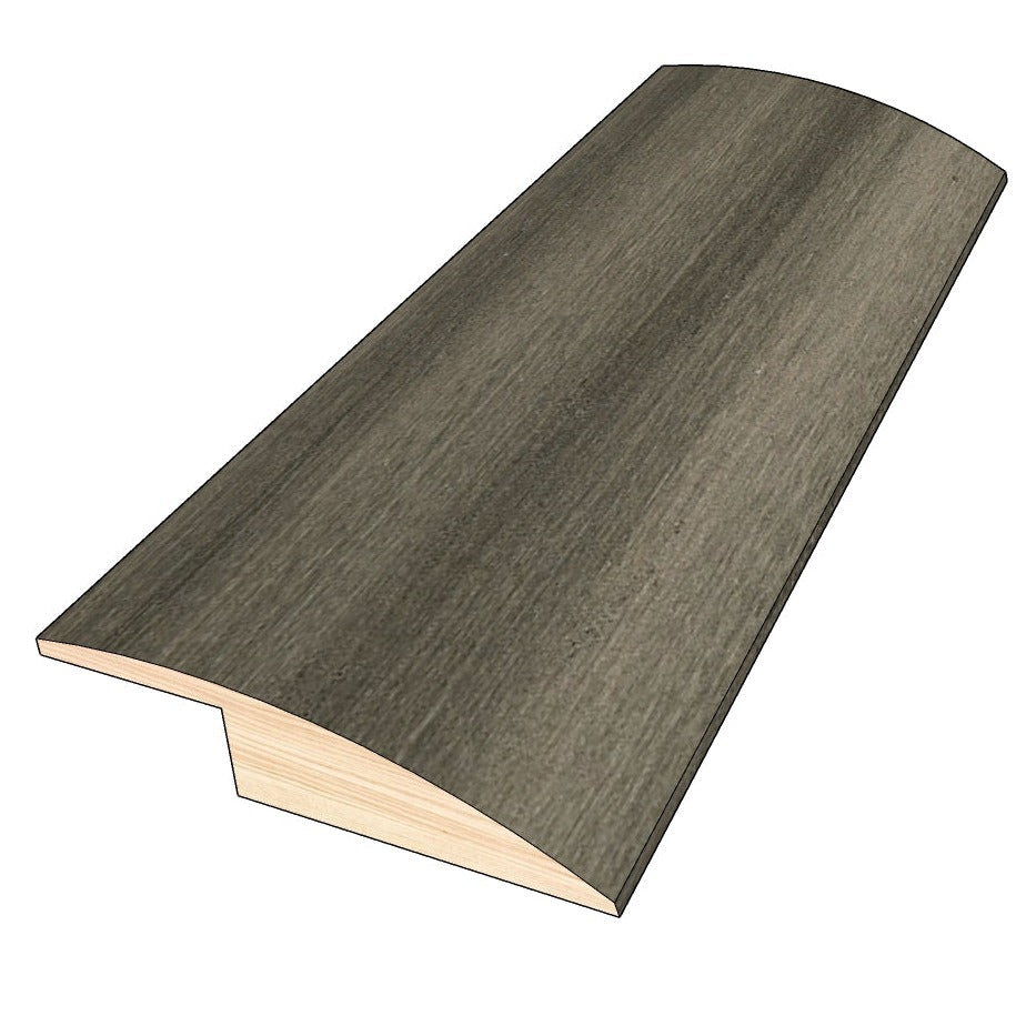 Gunmetal 0.50 in. Thick x 1.50 in. Width x 78 in. Length Overlap Reducer Hardwood Molding