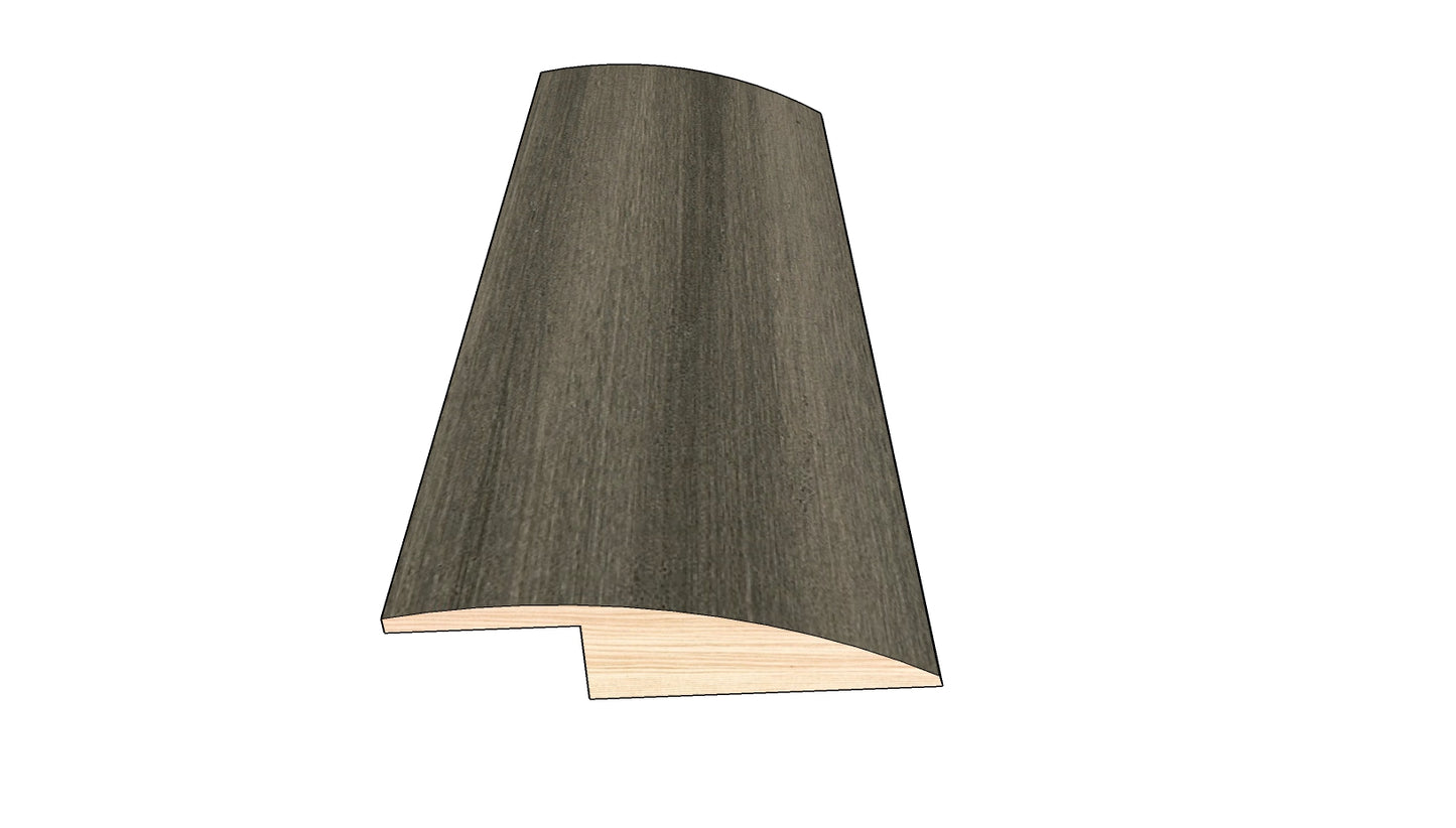 Gunmetal 0.50 in. Thick x 1.50 in. Width x 78 in. Length Overlap Reducer Hardwood Molding