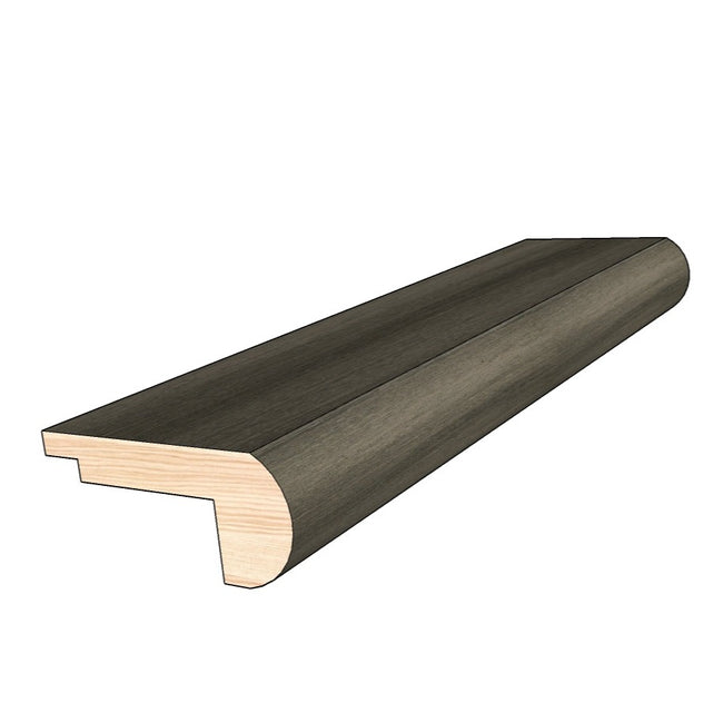 Gunmetal 0.80 in. Thick x 2 in. Width x 78 in. Length Overlap Stair Nose Molding