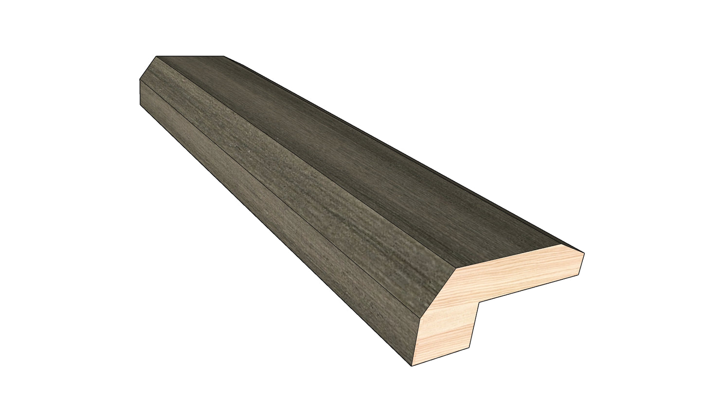 Gunmetal 0.523 in. Thick x 1.50 in. Width x 78 in. Length Hardwood Threshold Molding