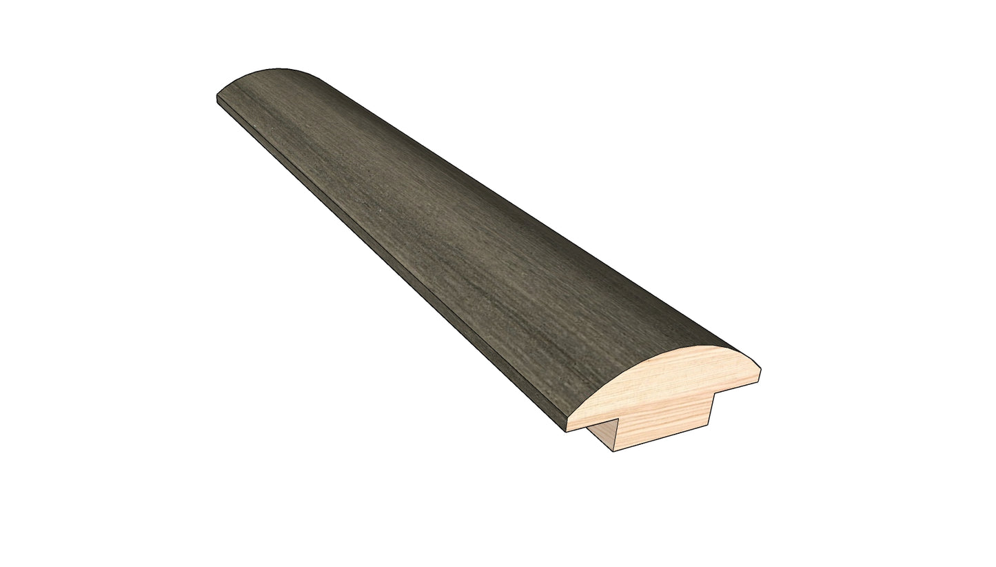 Gunmetal 0.445 in. Thick x 1.50 in. Width x 78 in. Length Hardwood T-Molding