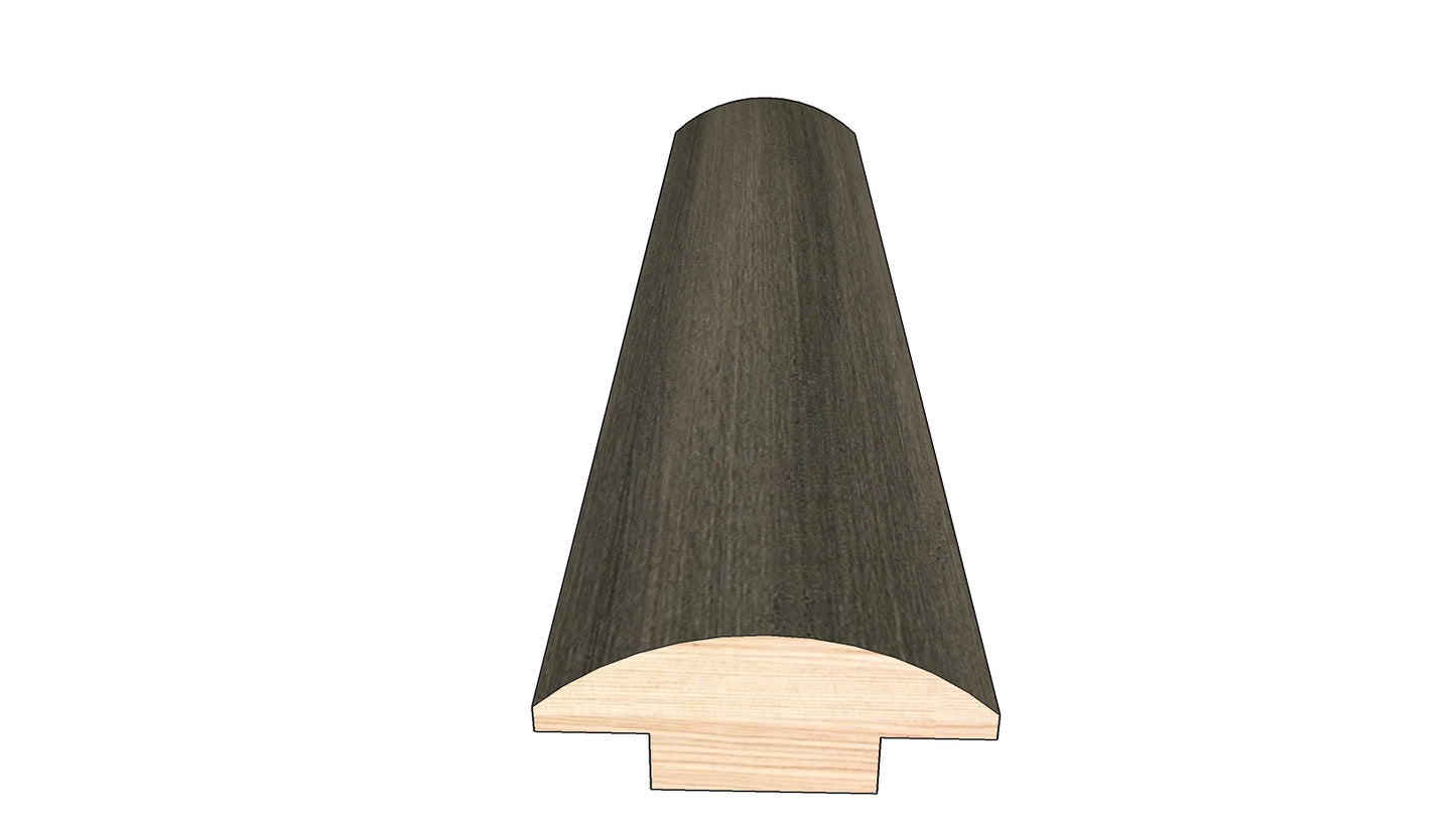 Gunmetal 0.445 in. Thick x 1.50 in. Width x 78 in. Length Hardwood T-Molding