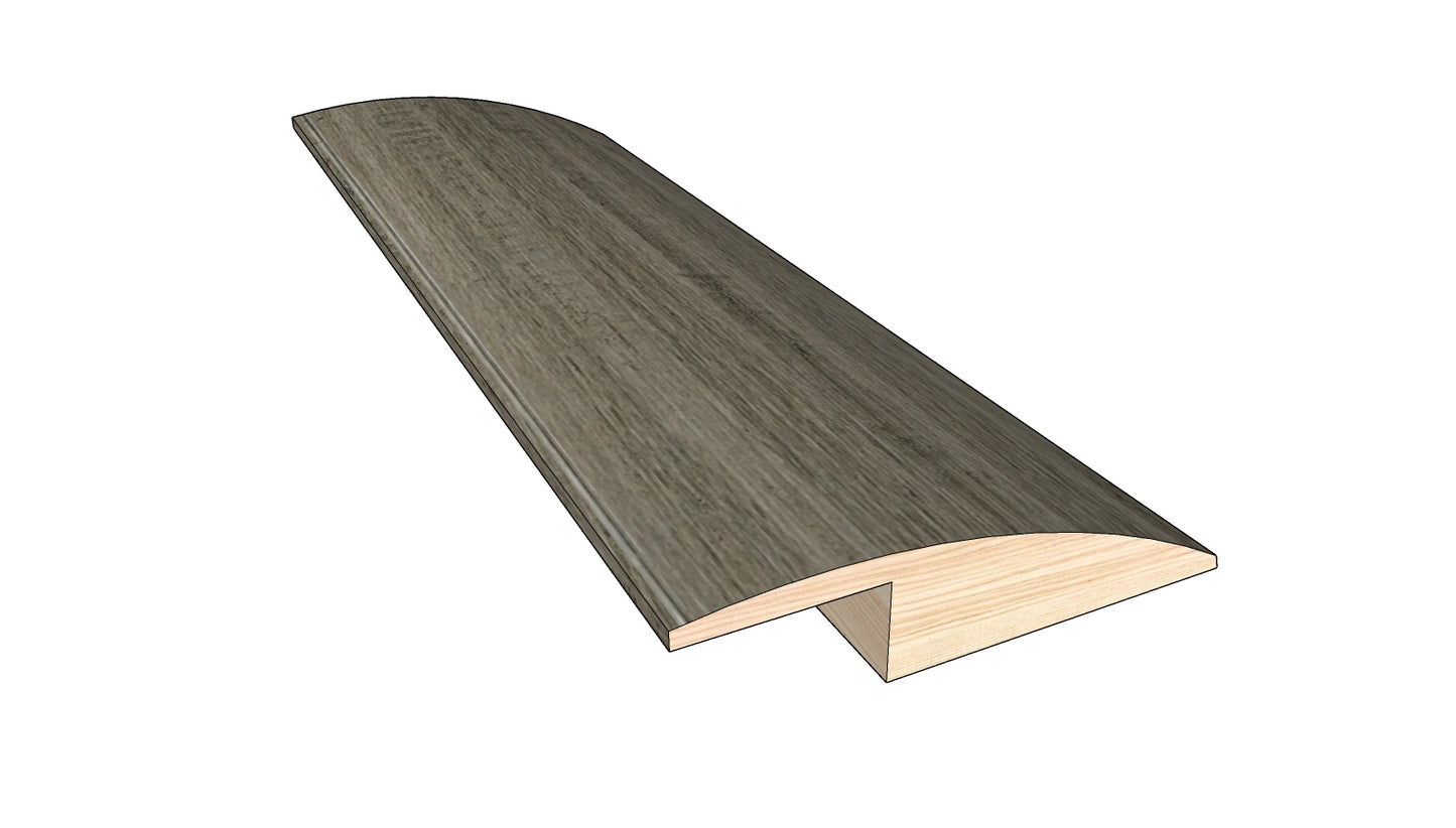 Mixed Gray 0.50 in. Thick x 1.50 in. Width x 78 in. Length Overlap Reducer Hardwood Molding