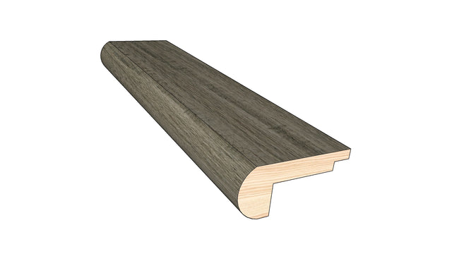 Mixed Gray 0.80 in. Thick x 2 in. Width x 78 in. Length Overlap Stair Nose Molding