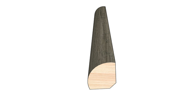 Mixed Gray 0.75 in. Thick x 0.75 in. Width x 78 in. Length Quarter Round Hardwood Molding