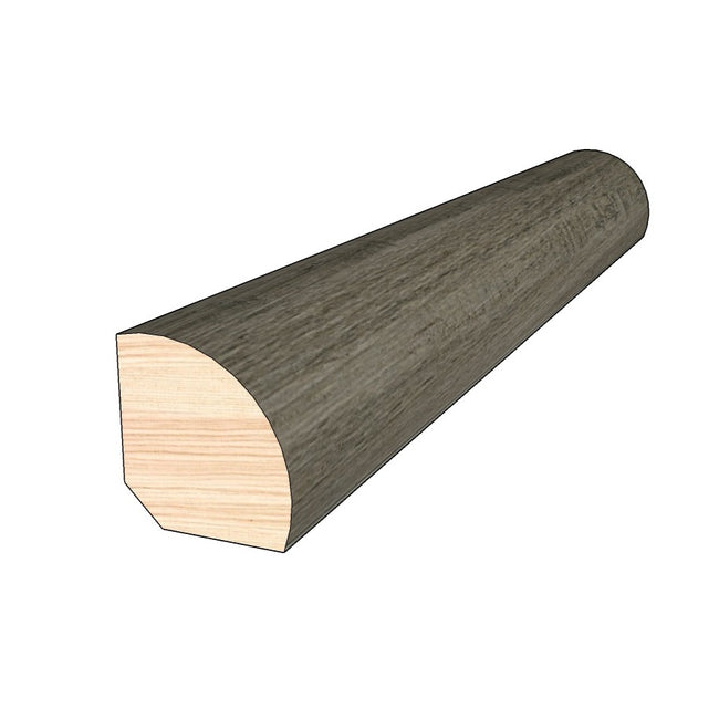 Mixed Gray 0.75 in. Thick x 0.75 in. Width x 78 in. Length Quarter Round Hardwood Molding