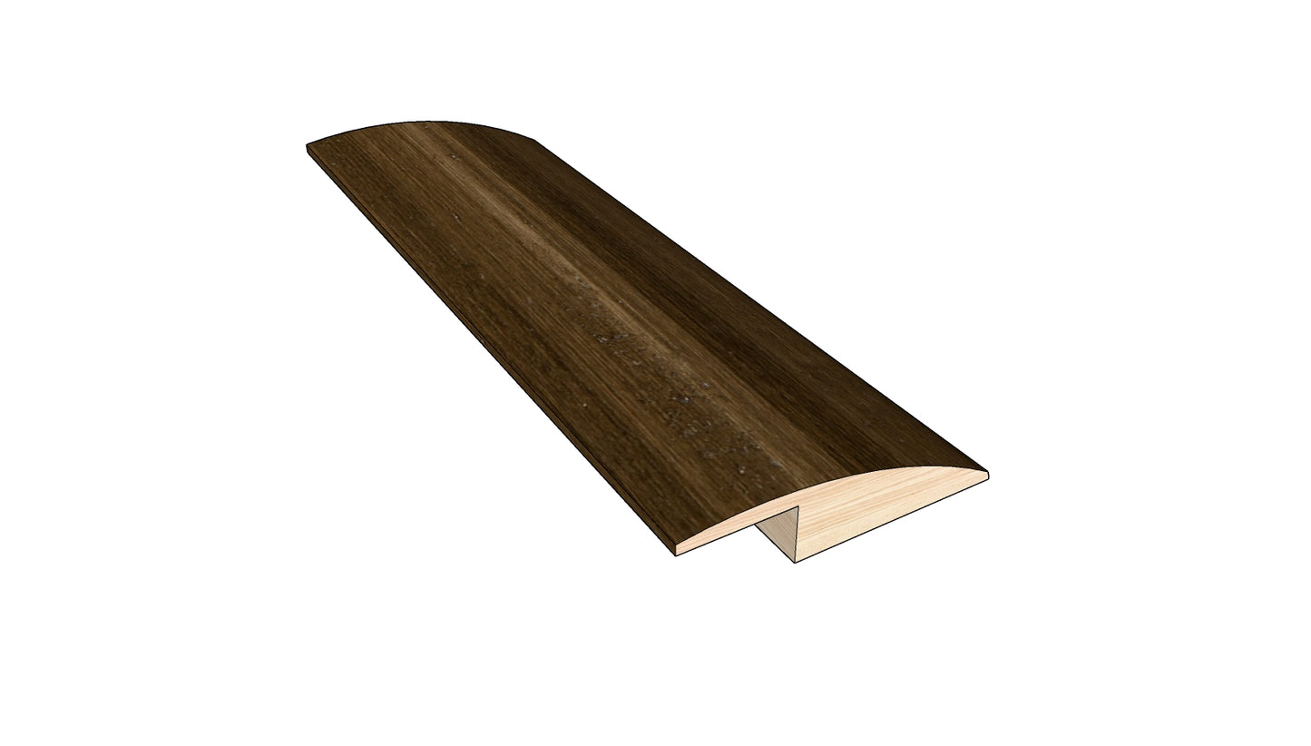 Roasted Cashew 0.50 in. Thick x 1.50 in. Width x 78 in. Length Overlap Reducer Hardwood Molding