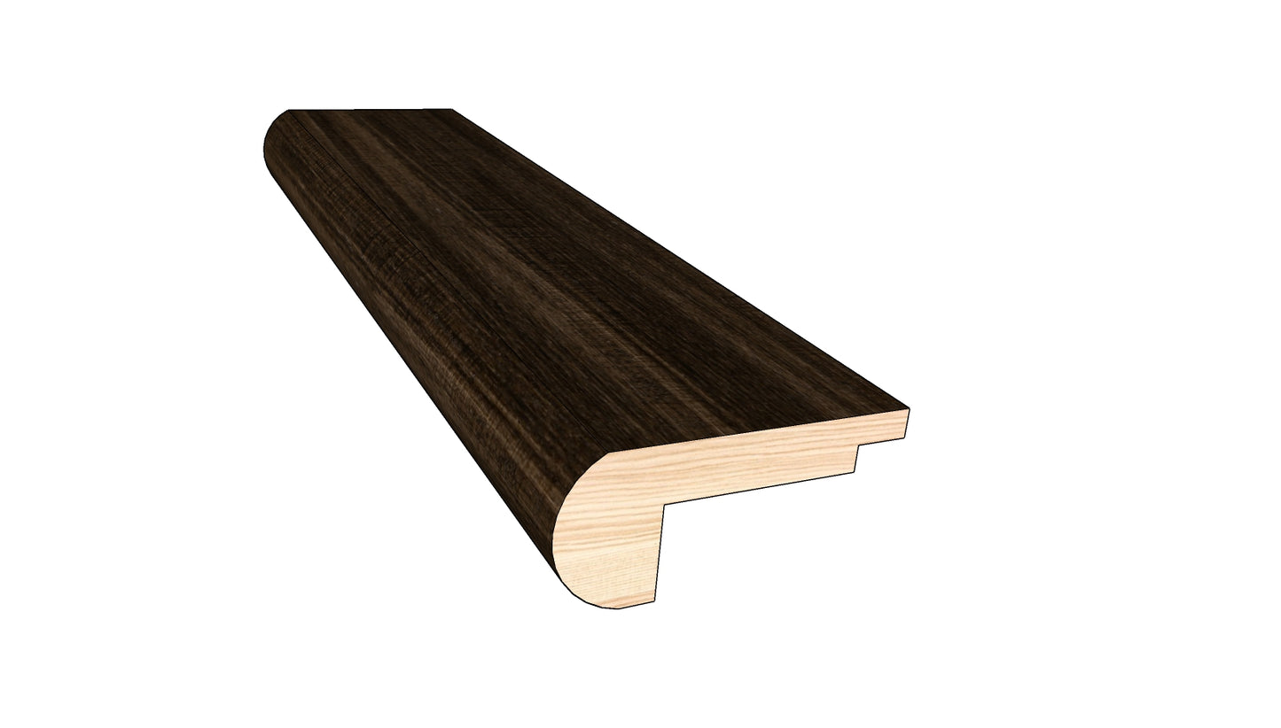 Roasted Cashew 0.80 in. Thick x 2 in. Width x 78 in. Length Overlap Stair Nose Molding