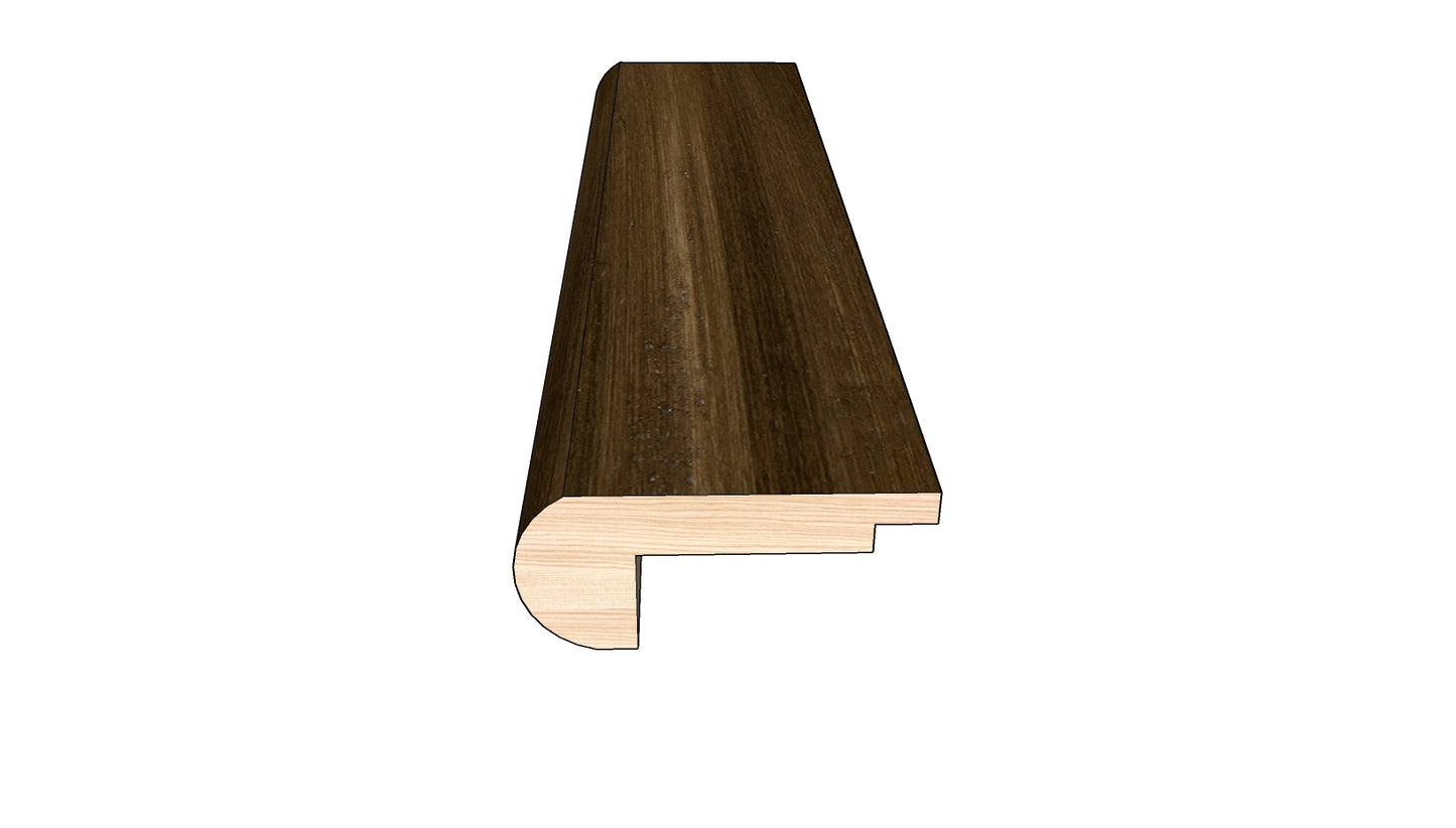 Roasted Cashew 0.80 in. Thick x 2 in. Width x 78 in. Length Overlap Stair Nose Molding
