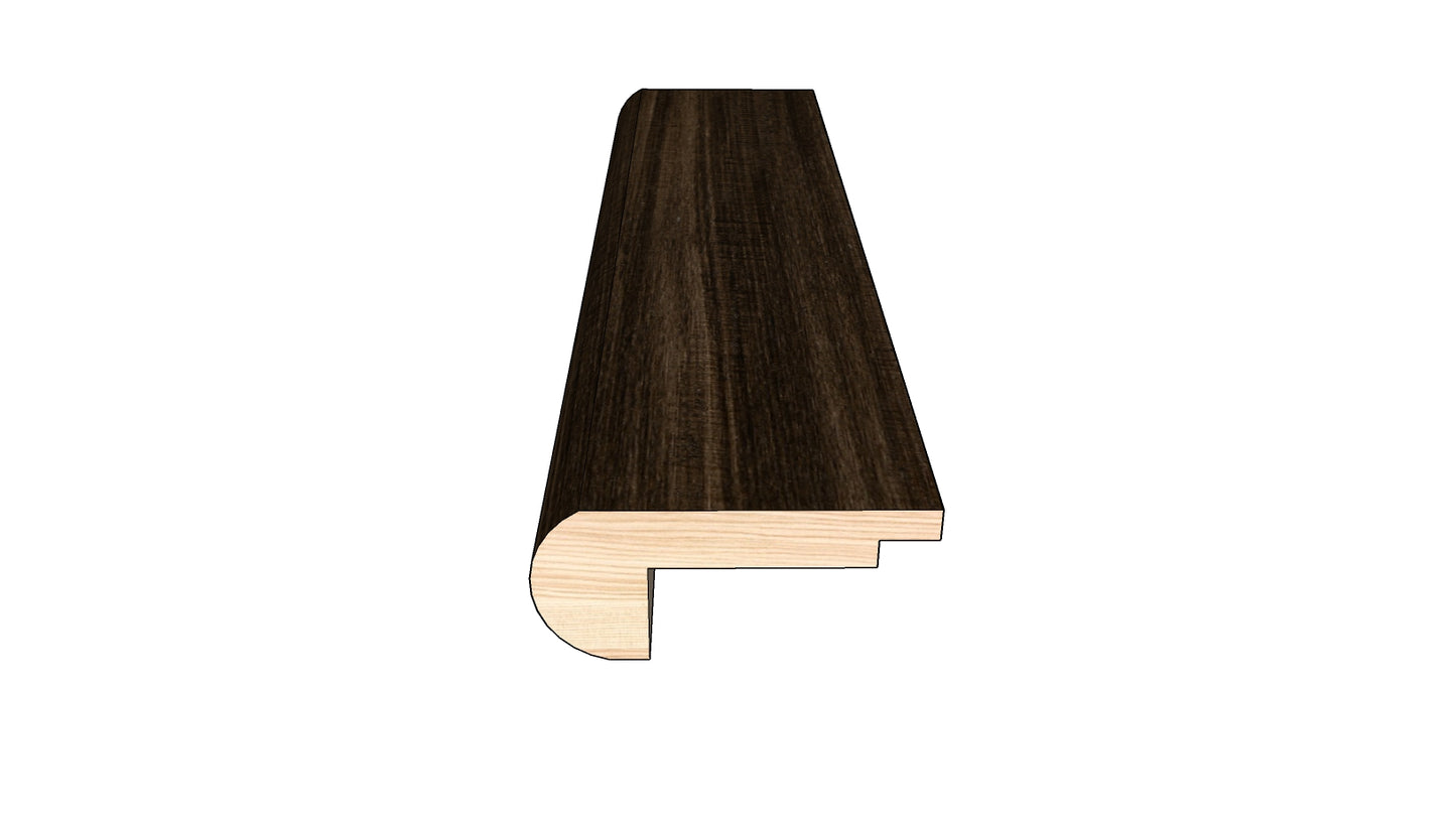 Roasted Cashew 0.80 in. Thick x 2 in. Width x 78 in. Length Overlap Stair Nose Molding