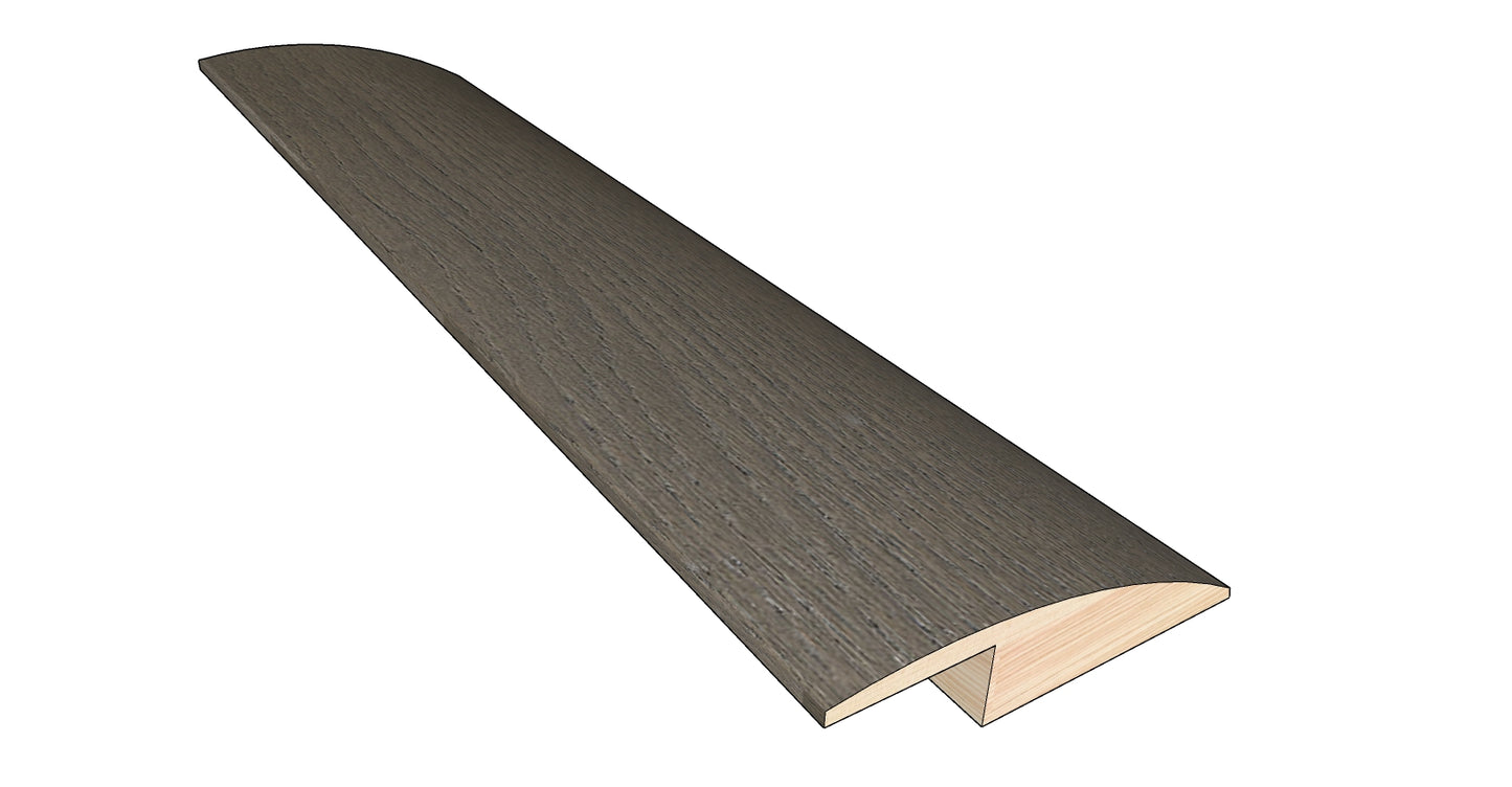 Stormy Gray 0.50 in. Thick x 1.50 in. Width x 78 in. Length Overlap Reducer Hardwood Molding
