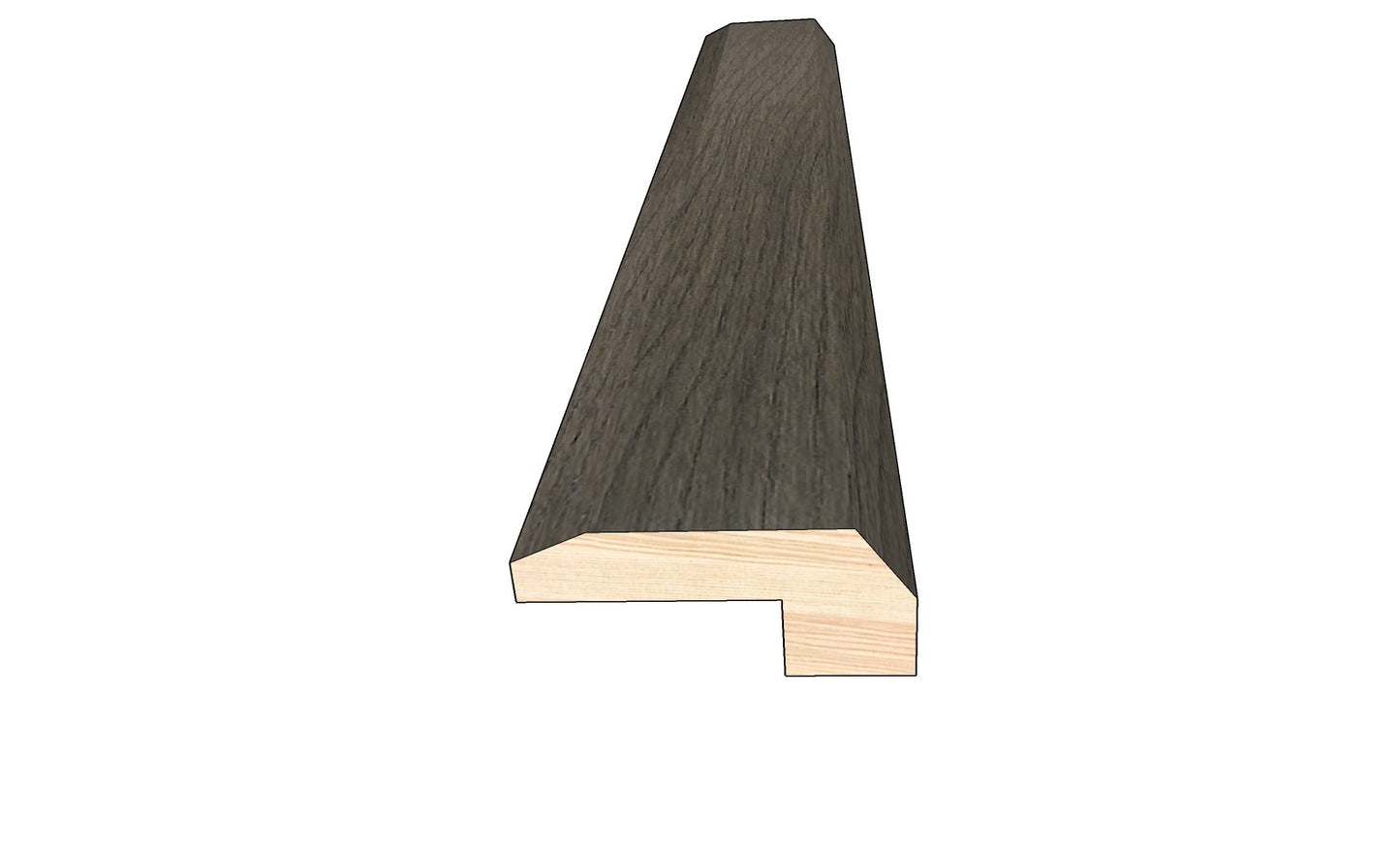Stormy Gray 0.523 in. Thick x 1.50 in. Width x 78 in. Length Hardwood Threshold Molding