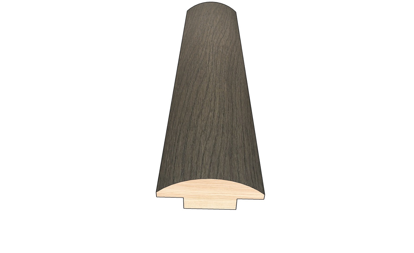 Stormy Gray 0.445 in. Thick x 1.50 in. Width x 78 in. Length Hardwood T-Molding