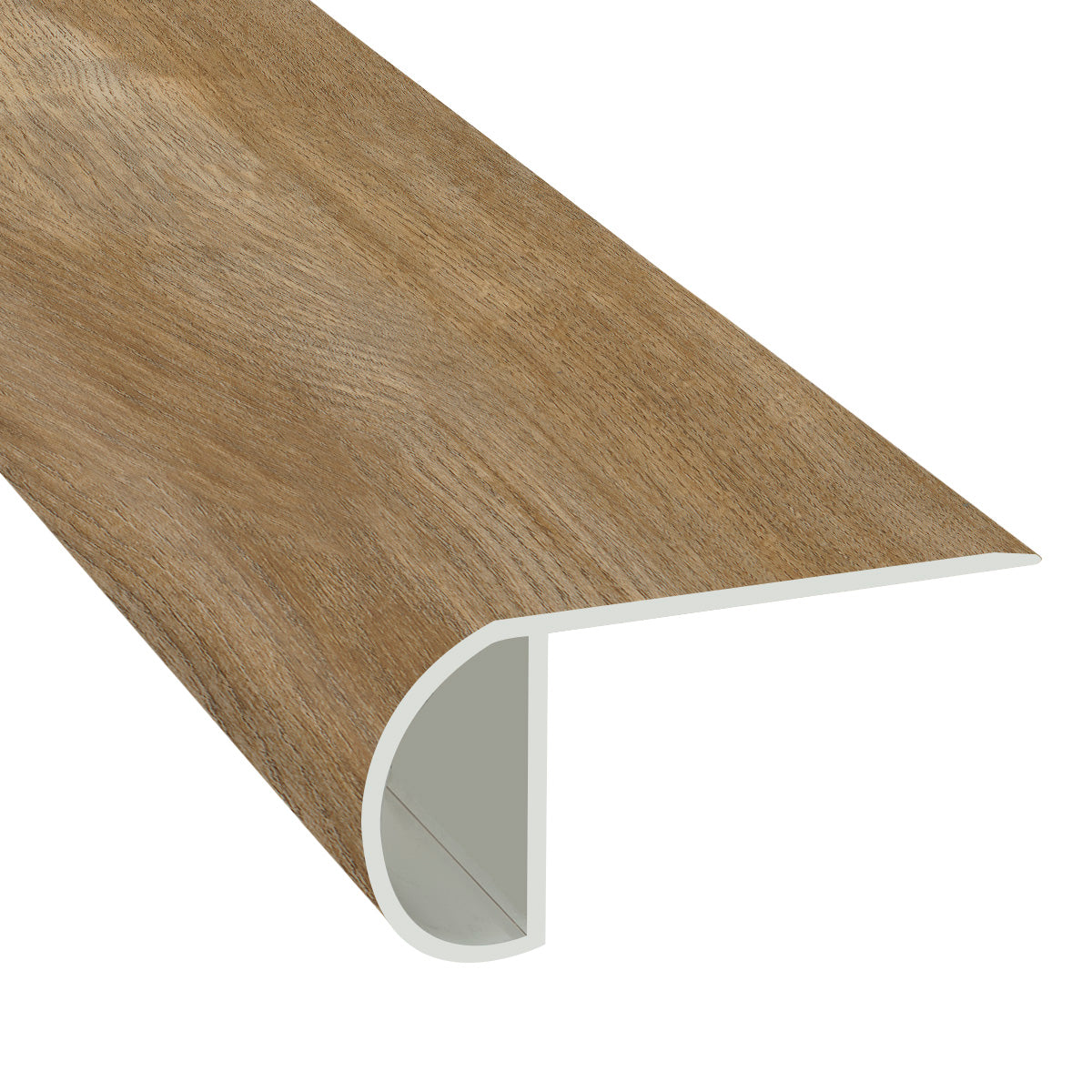 Crème Brule 1.03 in. Thick x 2.23 in. Width x 94 in. Lengthength Overlap Vinyl Stair Nose