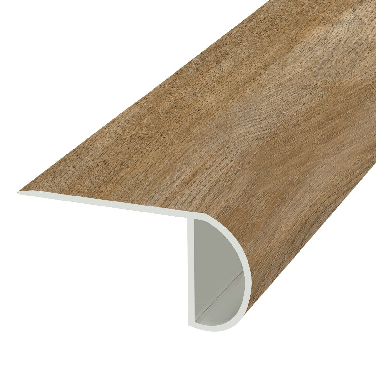 Creme Brule 1.03 in. Thick x 2.23 in. Width x 94 in. Lengthength Overlap Vinyl Stair Nose