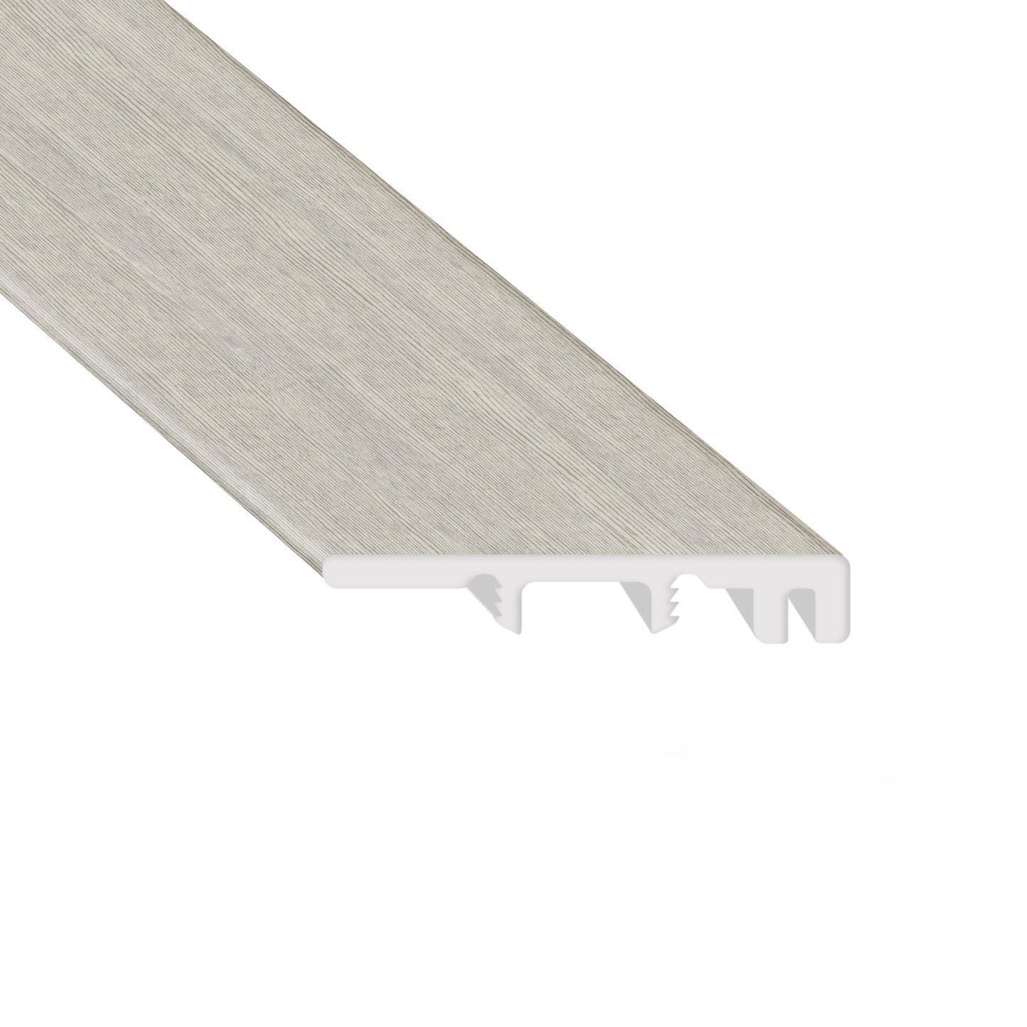 Morning Frost 0.25 in. Thick x 1.5 in. Width x 94 in. Length Vinyl End Molding