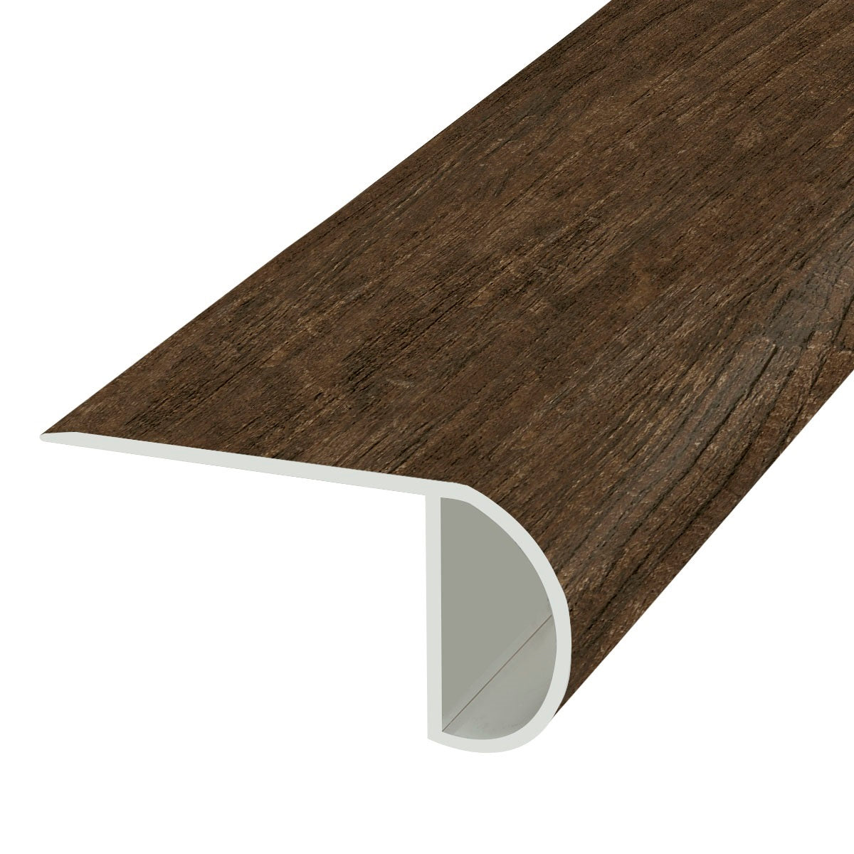 Forest Path 1.03 in. Thick x 2.23 in. Width x 94 in. Length Vinyl Overlap Stair Nose Molding