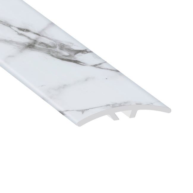 Carrara Porcelain 0.23 in. Thick x 1.59 in. Width x 94 in. Length Multi-Purpose Reducer Vinyl Molding
