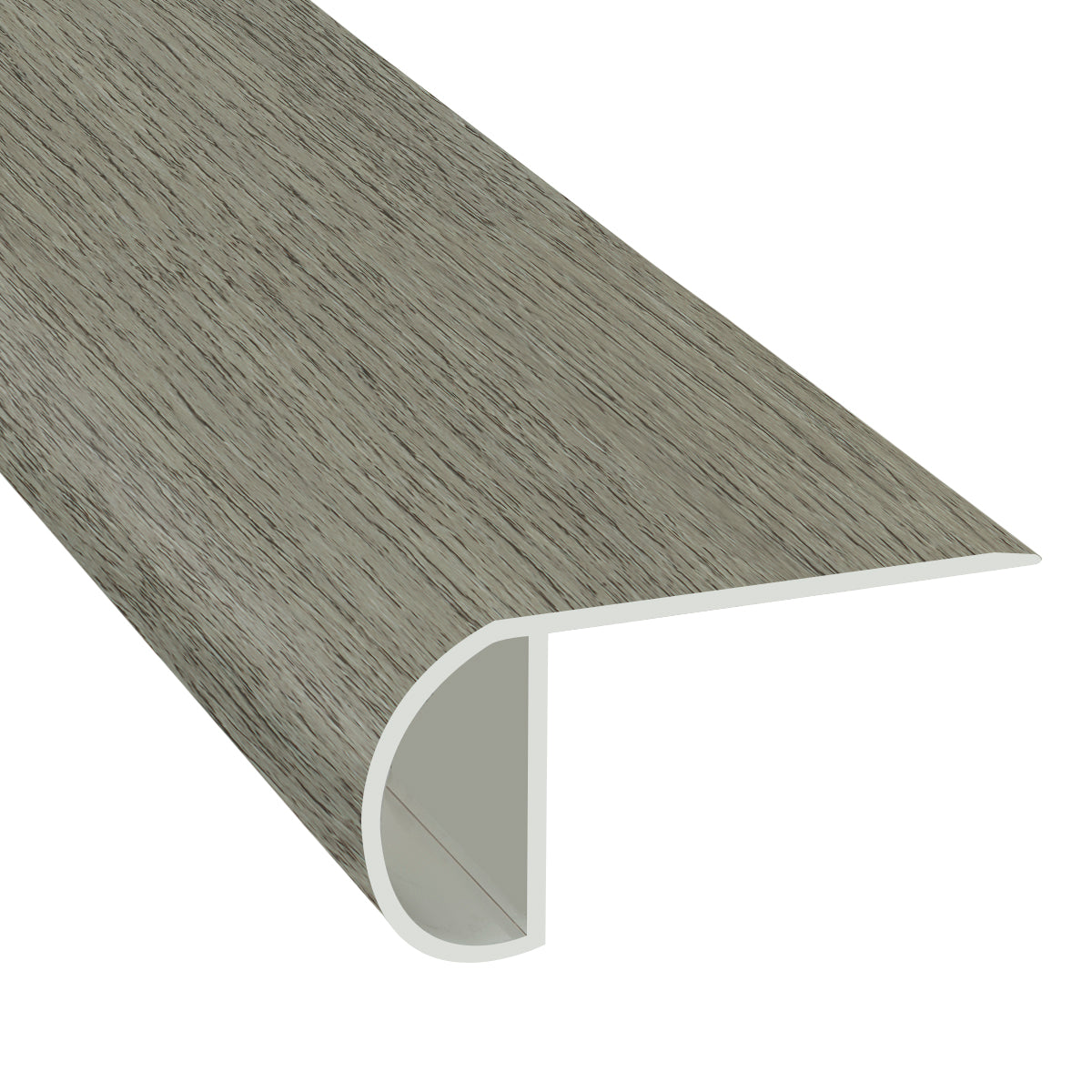 Windswept 1.03 in. Thick x 2.23 in. Width x 94 in. Length Vinyl Overlap Stair Nose Molding