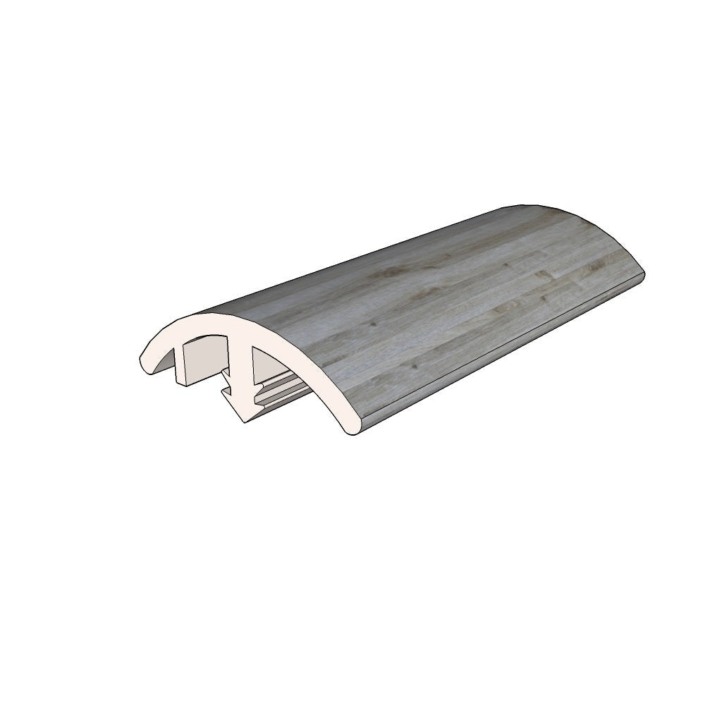Windswept 0.51 in. Thick x 1.42 in. Width x 72.05 in. Length Vinyl Overlap Reducer Molding